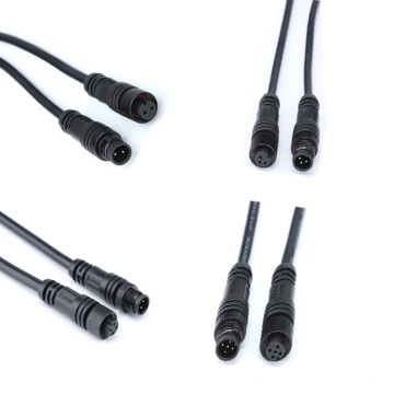 Waterproof  rgb 2pin power male female nmea 2000 cable connector IP65